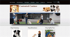 Desktop Screenshot of contentedcanines.us